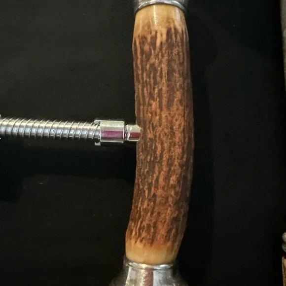 Antler Handle Carving Set and Corkscrew - Picture 6 of 8